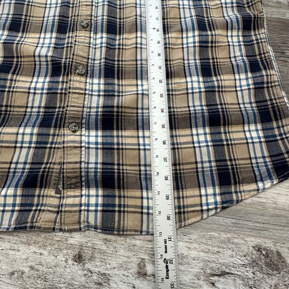 Eddie Bauer Flannel Tartan Plaid Mens‎ XL Relaxed Chest Pocket Button Down Shirt - Picture 7 of 10